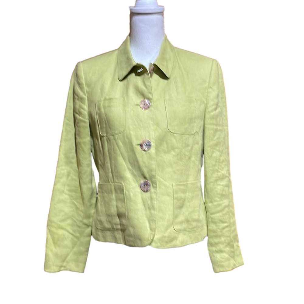 Talbots Petite Linen Blazer - EUC